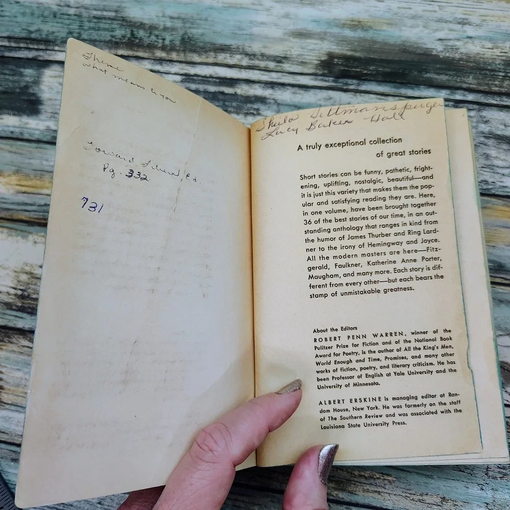 Short Story Masterpieces‎ ed. Warren and Erskine Dell Laurel Edition Vtg 1954 PB